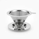 Coador Café Inox 304 102 Base Integrada Reutilizável Sem Papel