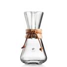 Coador Chemex com Colar de Madeira 3 Xícaras