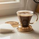 Coador de Café Clever Dripper Grande 500ml Marrom Sistema Shut Off 100 Filtros