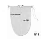 Coador De Café Flanelado Reutilizável Nº3 P/ Maquina C/ 6pçs