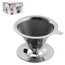 Coador de Café Inox com Base Aço Inox Sem Uso de Papel Coador de Café Inox com Base Aço Inox Sem Uso de Papel