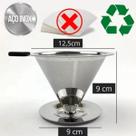 Coador De Café Inox Tam 103 Não Precisa Filtro Reutilizável