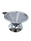 Coador De Café Reutilizável Inox Funil 110 mm Com Base Agroprime( YJ-125ª5)