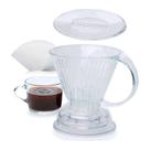 Coador de Café Transparente Clever 500ml + 100 Filtros