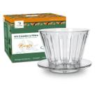 Coador De Café V01 Médio V60 Premium Durável Fácil De Lavar Icoffee Coador De Café V01 Médio V60 Premium Durável Fácil De Lavar Icoffee