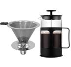 Coador Ecológico Inox T.103 + Prensa Francesa 650ml Unitermi Coador Ecológico Inox T.103 + Prensa Francesa 650ml Unitermi