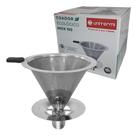 Coador Filtro Café Aço Inox T 103 Reutilizável Sem Papel Unitermi Coador Filtro Café Aço Inox T 103 Reutilizável Sem Papel Unitermi