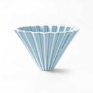 Coador Origami Porcelana Azul Matte Tamanho 02