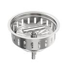 Coador para pia de cozinha KONE 3,5" em aço inoxidável com trava giratória Coador para pia de cozinha KONE 3,5" em aço inoxidável com trava giratória