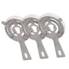 Coador Strainer De Gelo Profissional Aço Inox Prata 3un