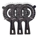 Coador Strainer De Gelo Profissional Aço Inox Preto 3un