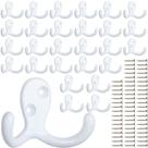 Coat Hooks iBosins Heavy Duty Double Pin montados na parede x28 Coat Hooks iBosins Heavy Duty Double Pin montados na parede x28