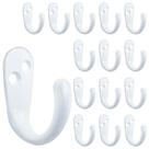 Coat Hooks iBosins, pino único montado na parede, 15 unidades (branco) Coat Hooks iBosins, pino único montado na parede, 15 unidades (branco)