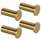 Coat Hooks SAYAYO Gold, gancho de toalha montado na parede, 4 pacotes Coat Hooks SAYAYO Gold, gancho de toalha montado na parede, 4 pacotes