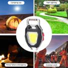 Cob Usb Keychain Light Mini Lanterna chama multifuncional
