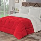 Coberdrom Casal Queen Veneza 1 Peça Manta Sherpa Fleece Vermelho