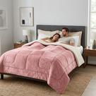 Coberdrom Cobertor Edredon QUEEN ROSA Dupla Face Flannel Sherpa 2,40x2,20m