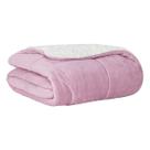 Coberdrom Cobertor Sherpa Dupla Face Solteiro Liso