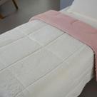 Coberdrom Cobertor Solteiro Soft e Sherpa de Carneiro Dupla Face Macio Rosa