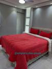 Coberdrom de Sherpa Pele de Carneiro Queen Vermelho