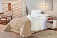 Coberdrom Dupla Face Cama Casal Queen Sherpa Avelã