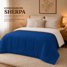 Coberdrom Edredom Sherpa Casal Dupla Face Grosso Macio -