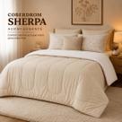 Coberdrom Edredom Sherpa Casal Dupla Face Grosso Macio -