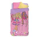 Coberdrom Edredrom Fleece Barbie Dupla Face Infantil Personagens - Lepper