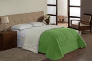 Coberdrom QUEEN ATENAS Pele de Carneiro SHERPA com MANTA SOFT Dupla Face VERDE