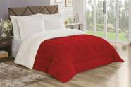 Coberdrom Queen Size Pele Carneiro Dupla Face Aspen Vermelho