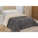 Coberdrom Sherpa Casal Queen - 145Cinza