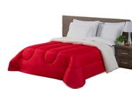Coberdrom sherpa com tecido microfibra Vermelho