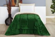 Coberdrom Sherpa Manta Soft Everest Solteiro Varias Cores Verde, Cinz, Caqui, Azul, Vinho, Rose