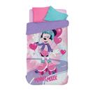 Coberdrom Solteiro Infantil Minnie Menina Com Sherpa Lepper
