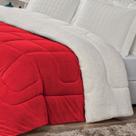 Coberdrom Solteiro veneza 1 Peça Manta Sherpa Fleece Vermelho