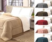 Coberdron sherpa cobertor casal king lã pele de carneiro coberdromm premium inverno macio fofinho