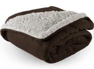 Coberta manta sherpa pele de carneiro queen dupla face 2,00 x 2,40 m