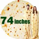 Cobertor Acteb Burrito Tortilla 188cm de lã branca para adultos