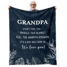 Cobertor AJIIUSV Grandpa Gifts 150x200cm para aniversário e Natal Cobertor AJIIUSV Grandpa Gifts 150x200cm para aniversário e Natal
