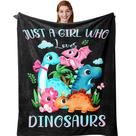 Cobertor Amonee-yl Dinosaur Just A Girl Who Loves 40x50cm
