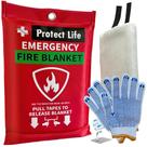 Cobertor Anti-Incêndio Protect Life 40x40cm - com Luvas e Gancho