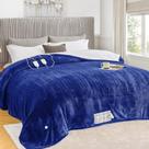 Cobertor aquecido greenoak Electric King Size 100x90cm azul marinho