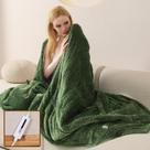 Cobertor aquecido Throw JTE Flannel Fast Sherpa Electric Cobertor aquecido Throw JTE Flannel Fast Sherpa Electric