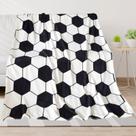 Cobertor AUIVTY Soccer Fleece Throw 102x127 cm para meninos
