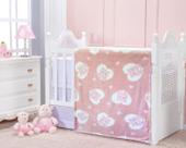 Cobertor baby flanel etruria urso rosa