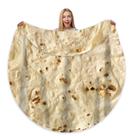 Cobertor Bcareself Tortilla tamanho adulto 150x150cm 300gsm flanela