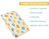 Cobertor bebê infantil p/ berço algodão - papi