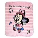 Cobertor Bebê Jolitex Raschel Plus Minnie Rosa 90cm x 1,10m