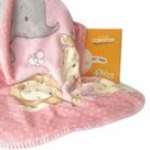 Cobertor Bebê Le Petit Bichos ZOO Rosa/CD Colibri