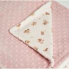 Cobertor Bebê Menina Fleece 3D Fun New Baby Rosa - Hug